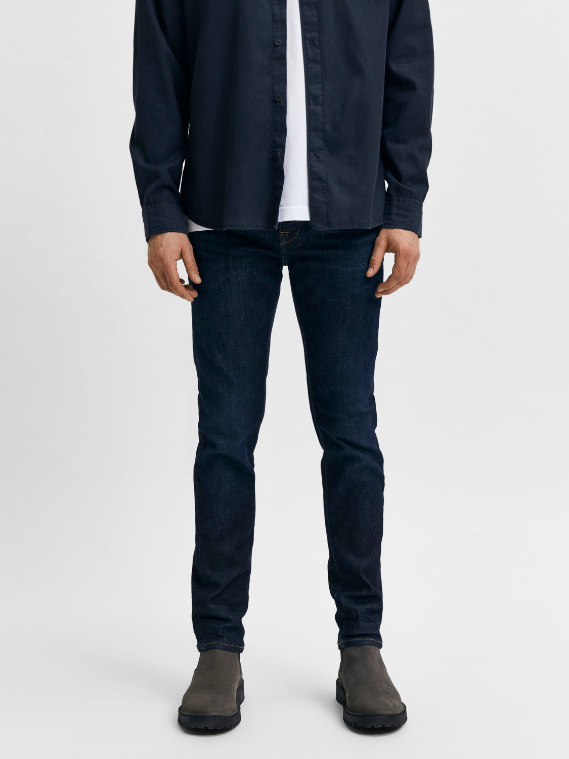 SELECTED HOMME - SLIM-LEON 6291 Jeans - Dark Blue Denim
